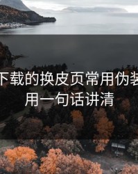 爱游戏下载的换皮页常用伪装法，我用一句话讲清